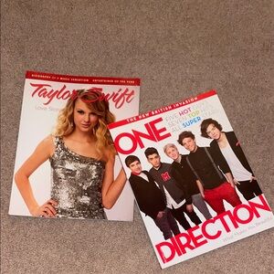Books of Taylor Swift and One Direction